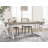 71" Rustic Rectangular Kitchen Table With X-Trestle Metal Legs-201738717