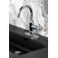 Robinet de salle de bain 1 trou à fixation sur le comptoir avec poignée moletée et bonde à poussoir Kingston-101073206