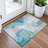 Machine Washable Indoor/Outdoor Xhevrie Turquoise Rug-111825185
