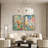 Vibrant Floral Field Contemporary Wall Decor 2 Pieces Framed Print Wall Art-1324005351-1324005348