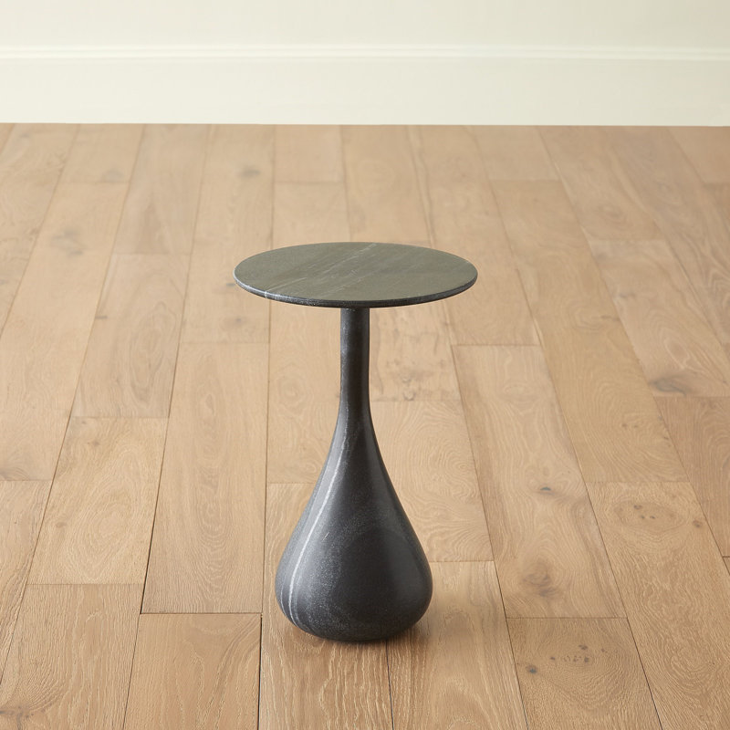 Marble End Table, 18" H x 12" W x 12" D