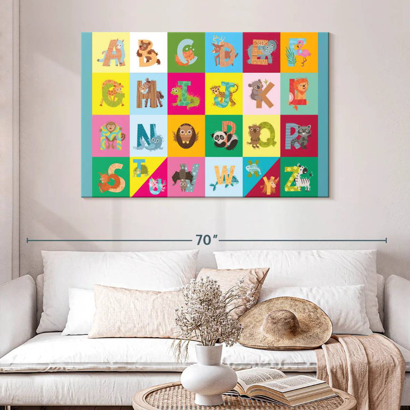 Ashelle Animal Letters, 32" H x 48" W