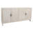 Bayside 4-door Sideboard In Ivory On Solid Wood