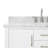 43'' Single Bathroom Vanity with Carrara Marble Top-55794973