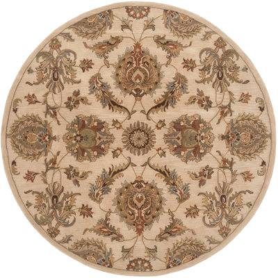 Tapis oriental en laine touffeté à la main beige Hamill
