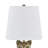 20" Gold Resin Racoon Bust Table Lamp With Linen Shade-1656147268-1656147271