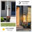 Solar Outdoor Post Light With Planter-418675105