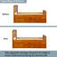 Lit plateforme avec rangement en bois massif et 6 tiroirs-436971492