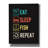 'Eat Sleep Fish Repeat' by Epic Portfolio, Canvas Wall Art-1653974311
