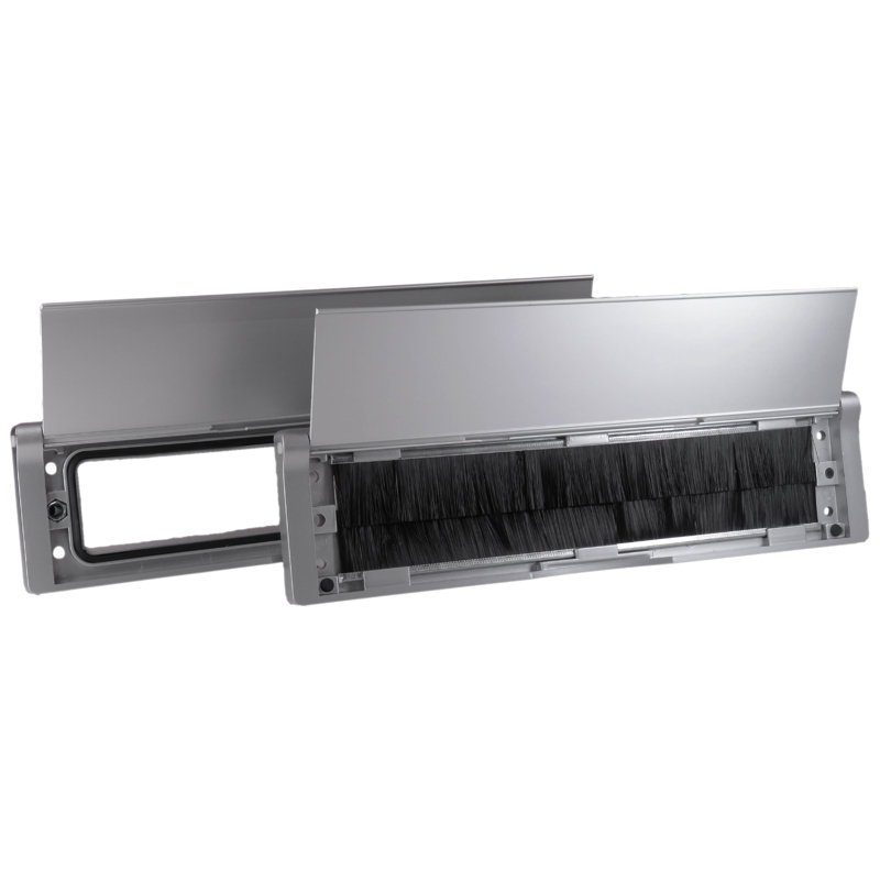 Fente de courrier télescopique universelle isolante Dodger, Grand (12 po), Argent satiné
