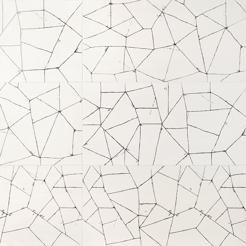 Fissure 16" x 32" Porcelain Wall Tile (10.32 Sq. Ft. / case), White
