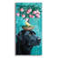  «Black Lab and Bird» par Heather Gauthier, art mural en verre acrylique, 12 po x 24 po-1129053832