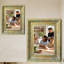 Cadre photo poli antique 3 pièces 5 "x 7" avec support de table et crochets muraux-133435924-133435921-133435922