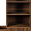 Vitrine, étagère à 4 niveaux, 3 tiroirs latéraux-713568863