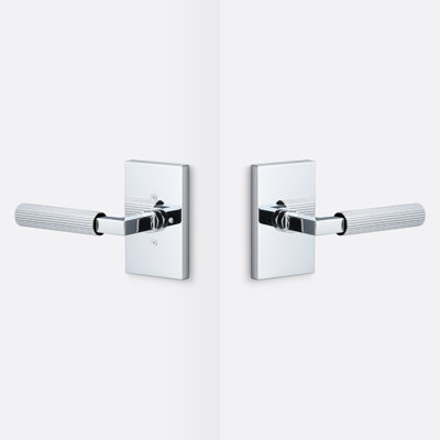 Levanto Privacy Rosette, Staight Knurled Grip