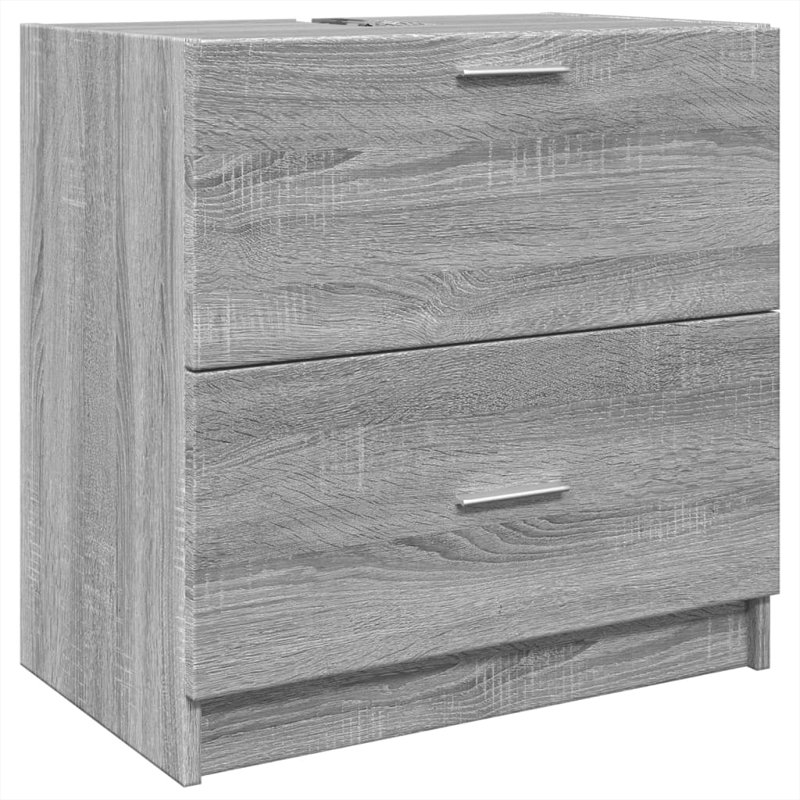 Britzel Under Sink Cabinet, Grey/Sonoma