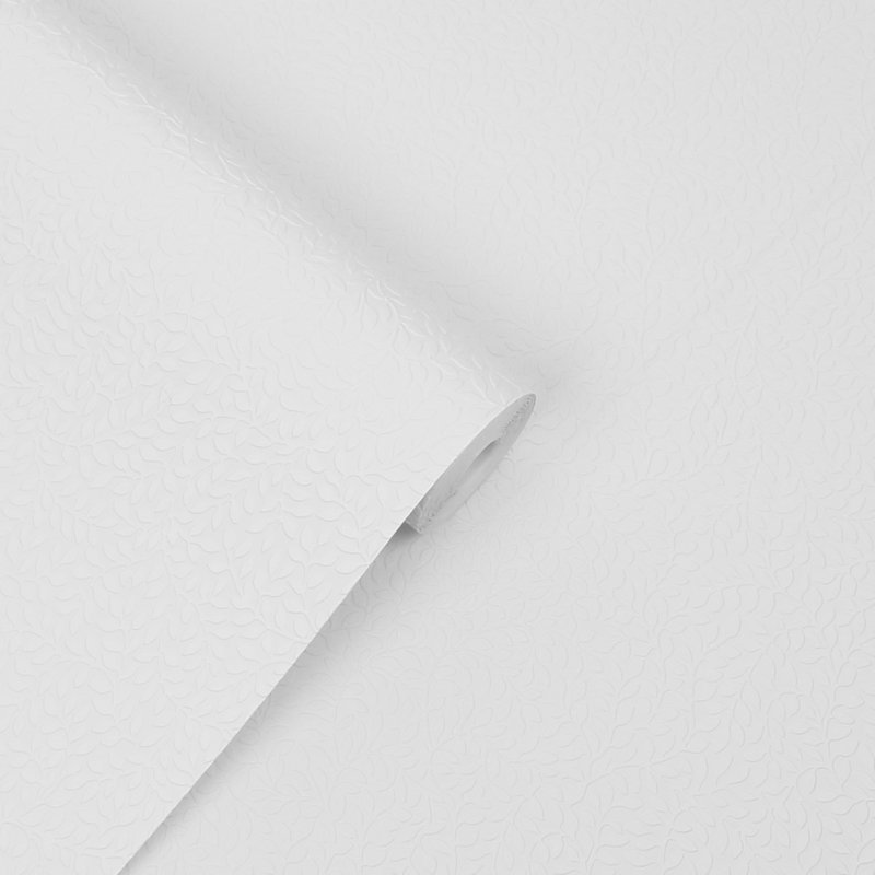 Laura Ashley Little Vines Paintable Wallpaper, White