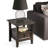 Amherst Solid Wood Transitional End Table with Drawer and Shelf-426140798
