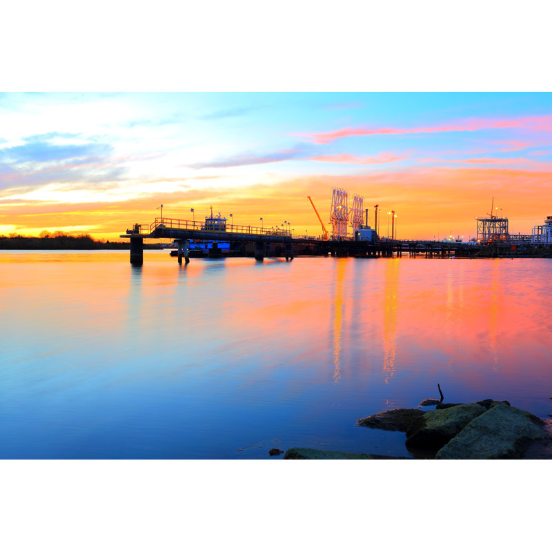 Louisiane Bayou Sunset par Shunyu Fan, H 8 po x l 12 po