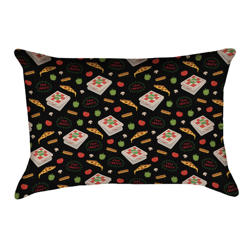 Coussin Katelyn Elizabeth, Simili daim, Noir