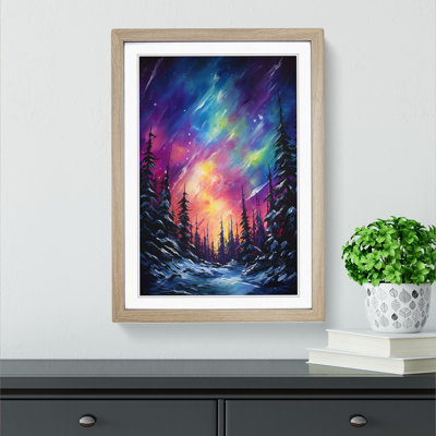 Northern Lights Action Framed Print