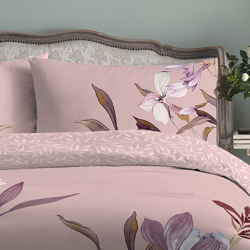 Arabella Cotton Floral Duvet Cover Set, Super King Bed (260 x 220 cm)