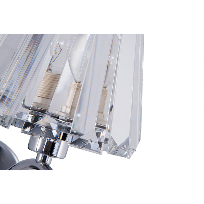 Bridges 3 - Light Shaded Chandelier, Polished Chrome