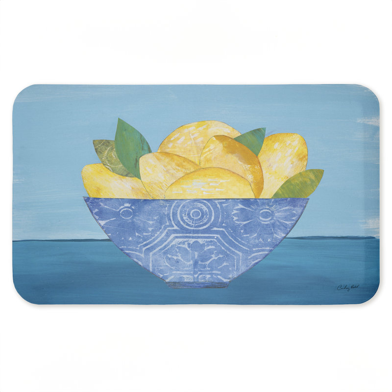 Tapis de sol anti-fatigue Lemon Elegance, Bol citron élégant