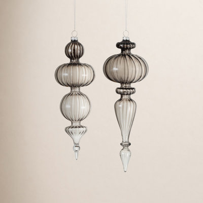 Ombre Glass Finial Ornament