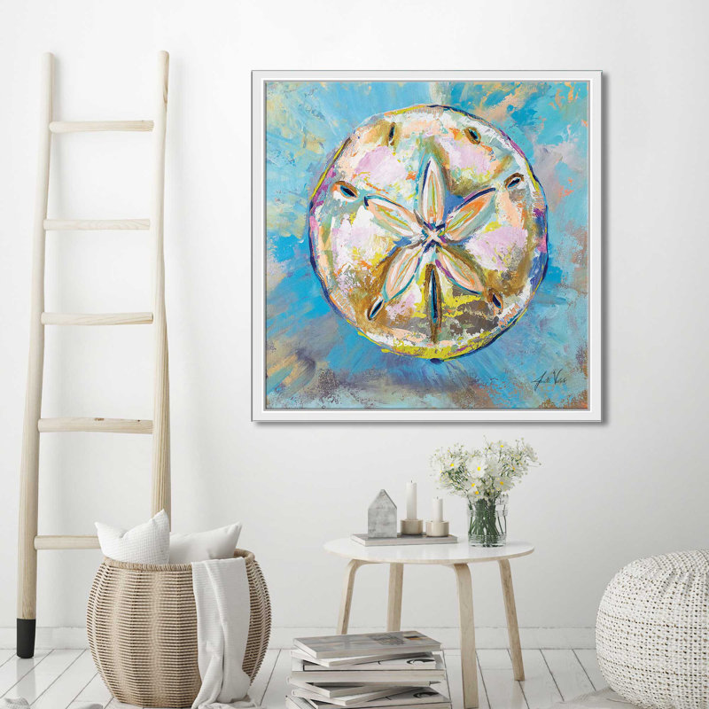 Sand Sand (Square) par Jeanette Vertentes, reproduction, Cadre flottant blanc, H 21,5 po x l 21,5 po x P 2 po