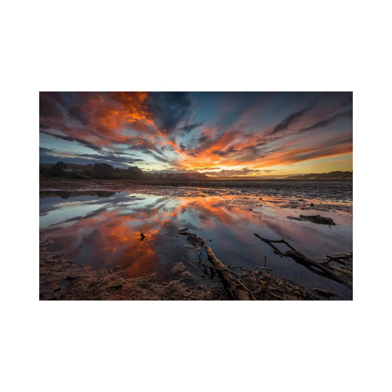 Fire In The Sky by Sergio Lanza - Gallery-Wrapped Canvas Giclée on Canvas, Wrapped Canvas, 20.32 cm H x 30.48 cm W