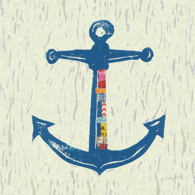 Collage nautique III sur lin