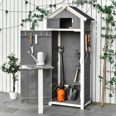 Haygazn 3 ft. W x 2 ft. D Solid Wood Tool Shed