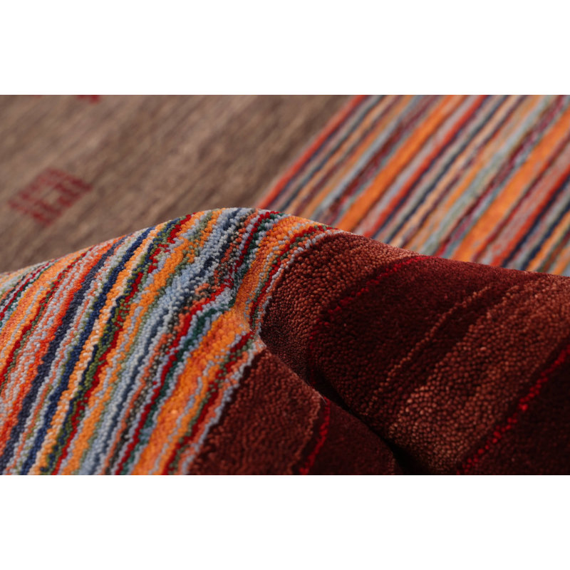 Tapis multicolore Kashkuli Gabbeh 6 pi 5 po x 9 pi 9 po