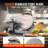 Meat Slicer, 340W Electric Deli Food Slicer with 10" SUS420 Stainless Steel Blade and Built-in Sharpening Stone, 0-0.6 inch Adjustable Thickness for Commercial and Home Use, Cut Meat and Cheese