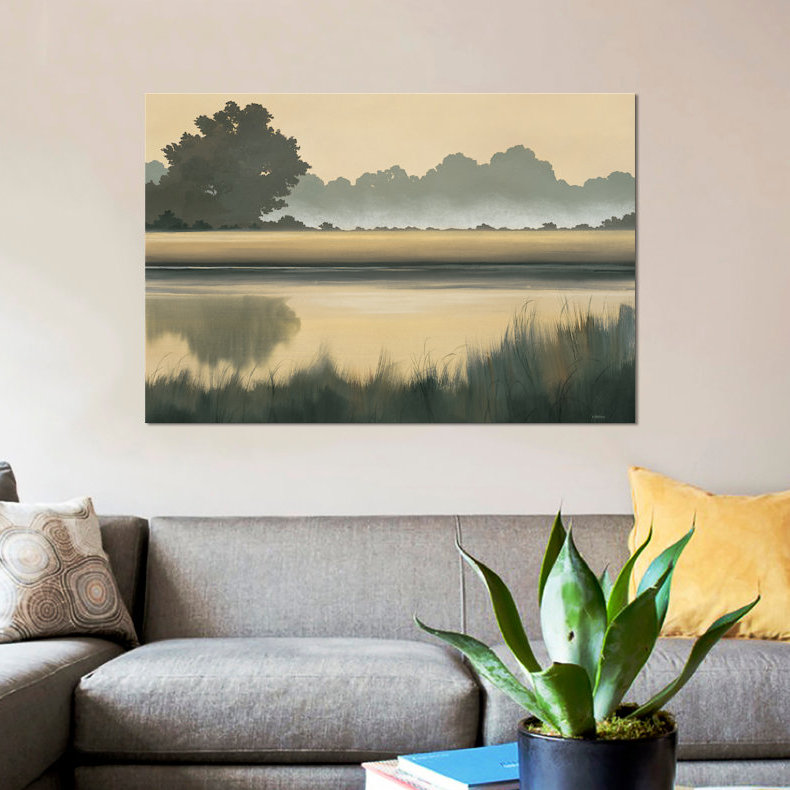 «Golden Glow», impression sur toile, H 26 po x l 40 po x P 1,5 po, Toile tendue, Pas de tapis