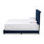 Lit tapissier capitonné standard à profil bas Colleyville-33045111-33046084
