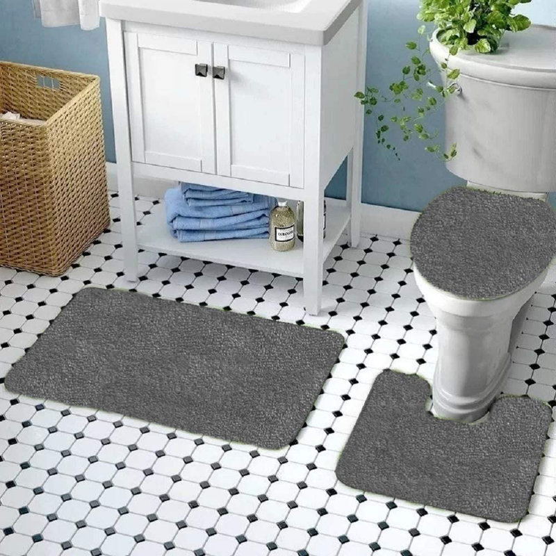Ensemble de tapis de bain Mckeel, Gris