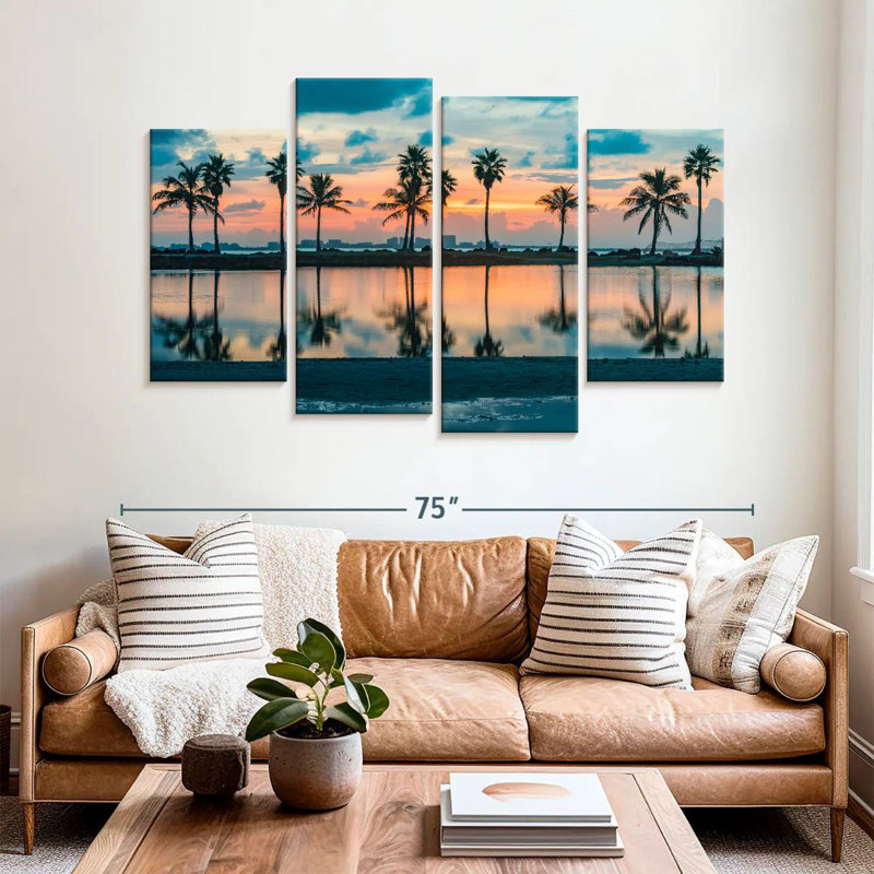 Gillard Lake Palms Reflection, 42" H x 68" W