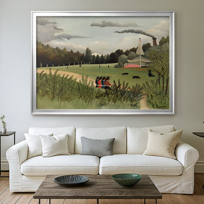 The Chair Factory at Alfortville-Henri Rousseau-Framed Gallery Wrapped Canvas-1897