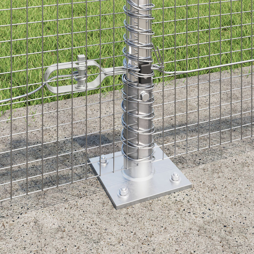 40cm H x 2500cm W Galvanized Steel Border Fencing