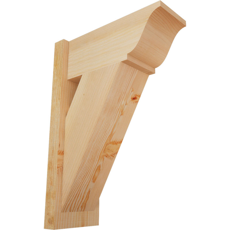 Persienne traditionnelle en bois rustique, P 18 po x H 26 po, Sapin Douglas de 8 po (sciage brut)
