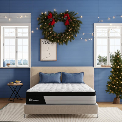 Avenco 10"/12" Medium Cooling Memory Foam Hybrid Mattress, CertiPUR-US, OEKO-TEX Certified