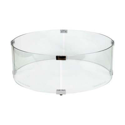 Garde-vent rond pour foyer