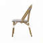Chaise pivotante d'extérieur en osier