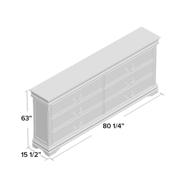 Treska 63'' W 8 - Drawer Dresser