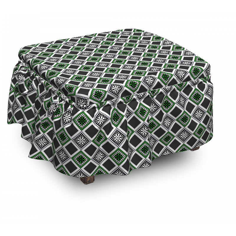 Box Cushion Ottoman Slipcover