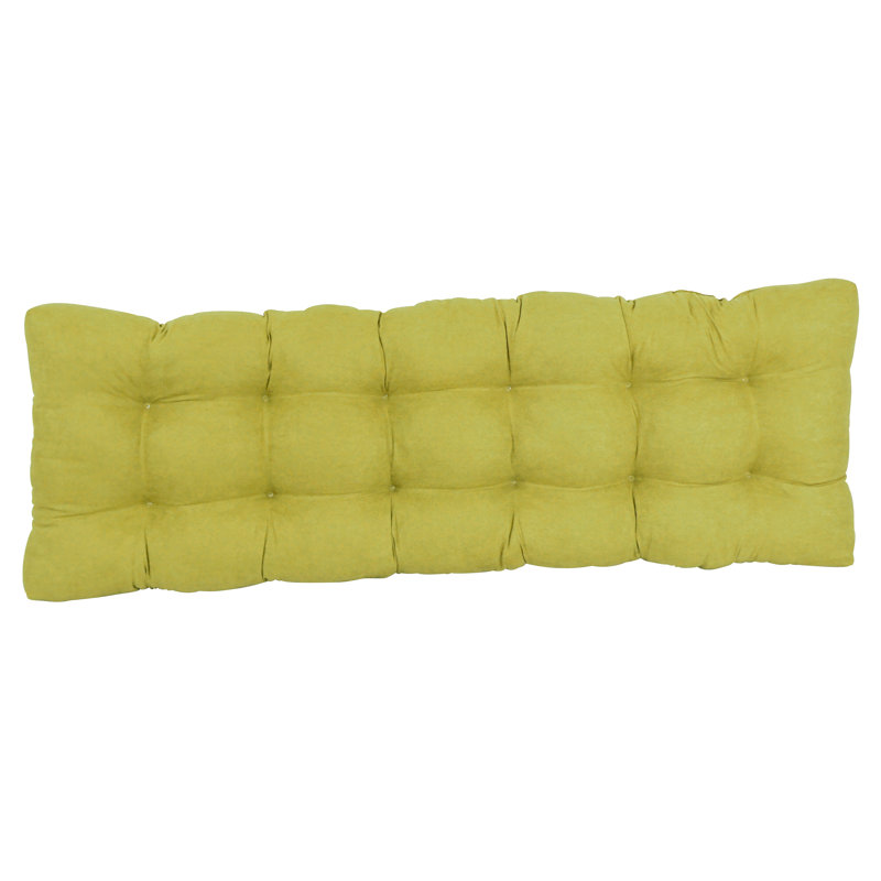 Coussin de siège en microsuède pour l'intérieur, Lime mojito, L 60 po x P 19 po