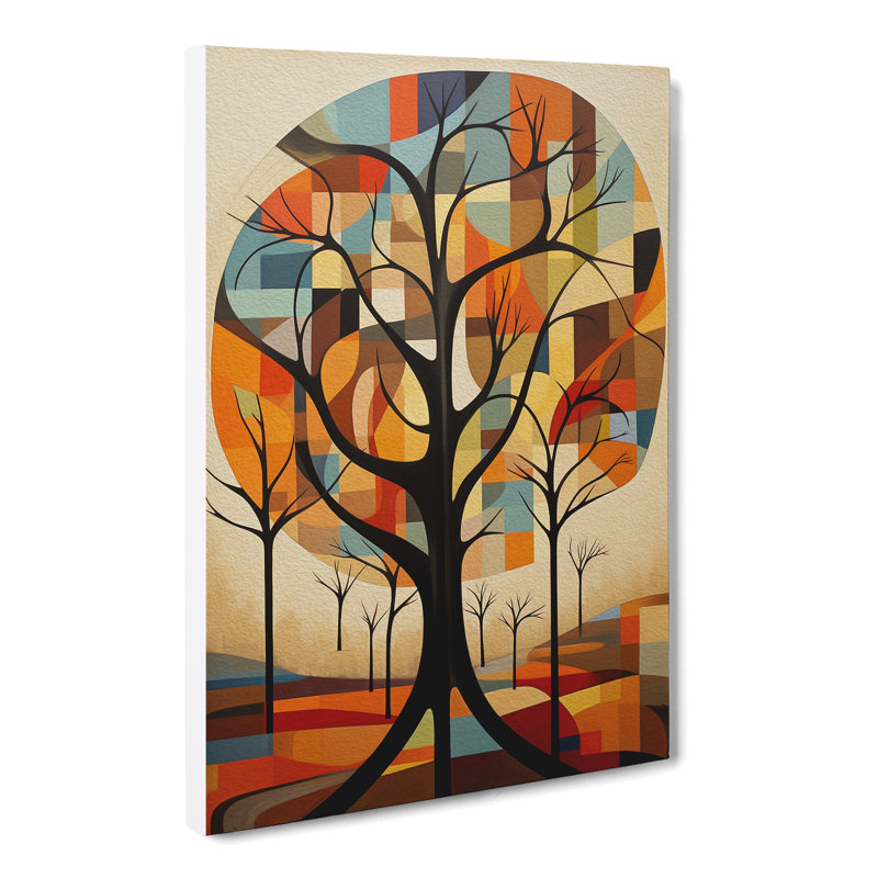 Tree Constructivism No.2 - Wrapped Canvas, 76cm H x 50cm W x 3cm D