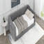 Lit de repos simple simple TG et pochette de rangement latérale, gris-1349232853